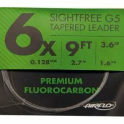 Airflo G5 Tapered Fluorocarbon Leaders 9ft 2x